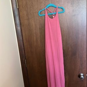 Athleta high neck midi dress